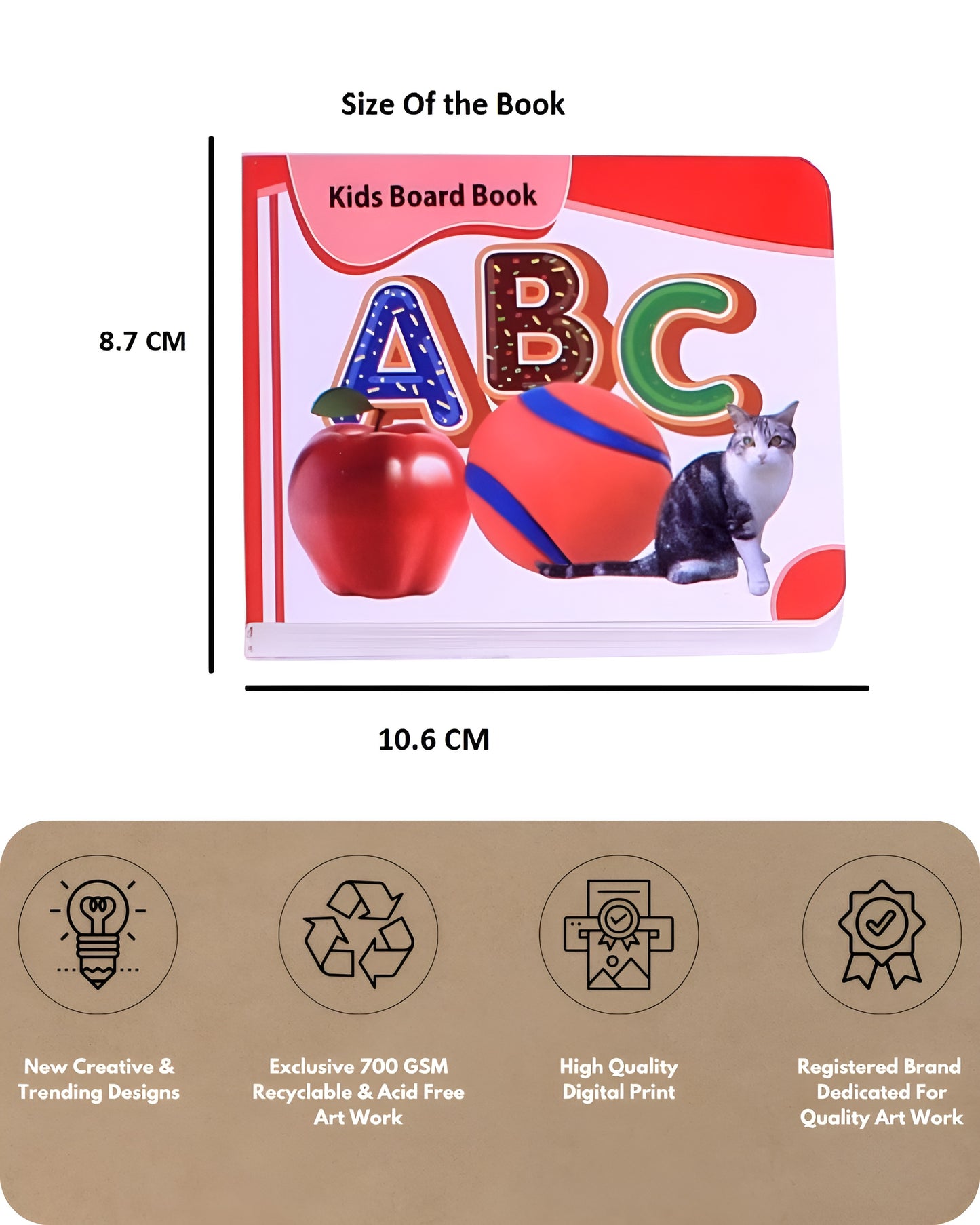 EARLY EDUCATIONAL LEARNING KIDS BOARD BOOKS FOR PRESCHOOLERS | SET OF 5 POCKET BOOKS (ALPHABETS, FRUITS, VEGETABLES, ANIMALS & VEHICLES)