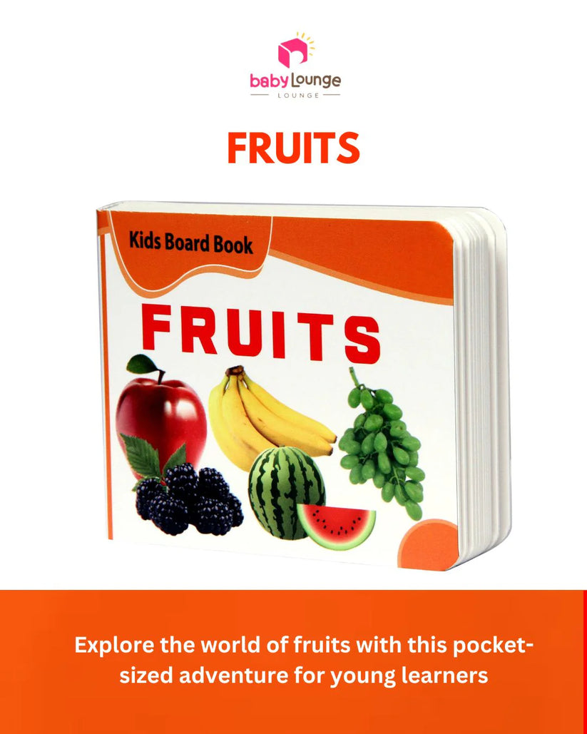 EARLY EDUCATIONAL LEARNING KIDS BOARD BOOKS FOR PRESCHOOLERS | SET OF 5 POCKET BOOKS (ALPHABETS, FRUITS, VEGETABLES, ANIMALS & VEHICLES)