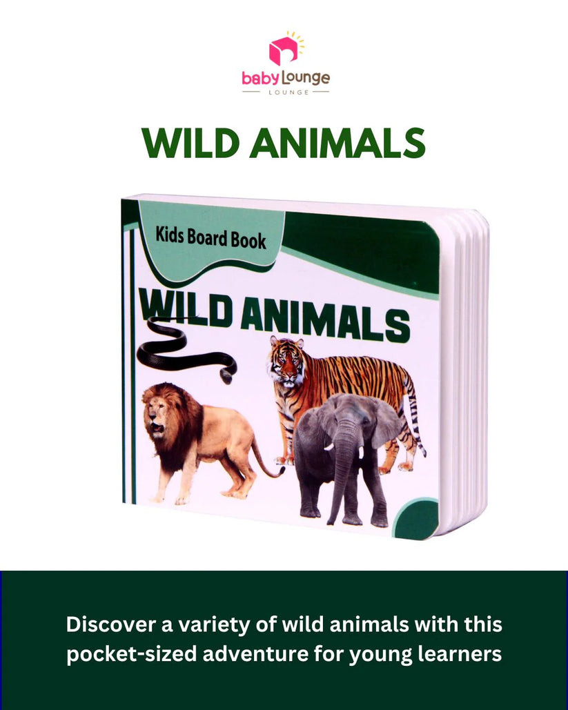 EARLY EDUCATIONAL LEARNING KIDS BOARD BOOKS FOR PRESCHOOLERS | SET OF 5 POCKET BOOKS (ALPHABETS, FRUITS, VEGETABLES, ANIMALS & VEHICLES)