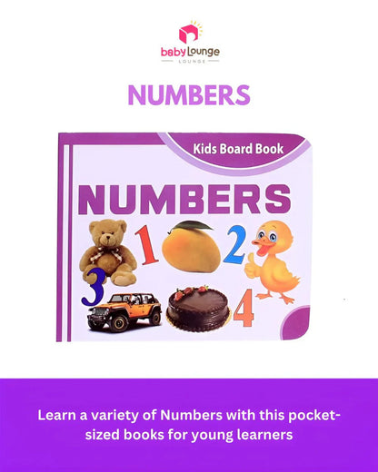 EARLY EDUCATIONAL LEARNING KIDS BOARD BOOKS PRESCHOOL PRIMARY BABY BOOKS (1+), SET OF 5 POCKET BOOKS (ALPHABETS, NUMBERS, SHAPES AND COLOURS, FRUITS AND VEGETABLES